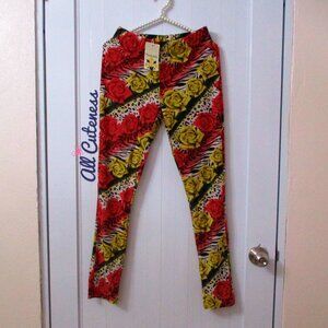 Rose Print Leggings